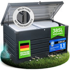 Hortus Home Auflagenbox 385 L – wasserdicht & belüftet, aus Metall